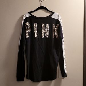 Victorias Secret Pink Bling Long Sleeve Top